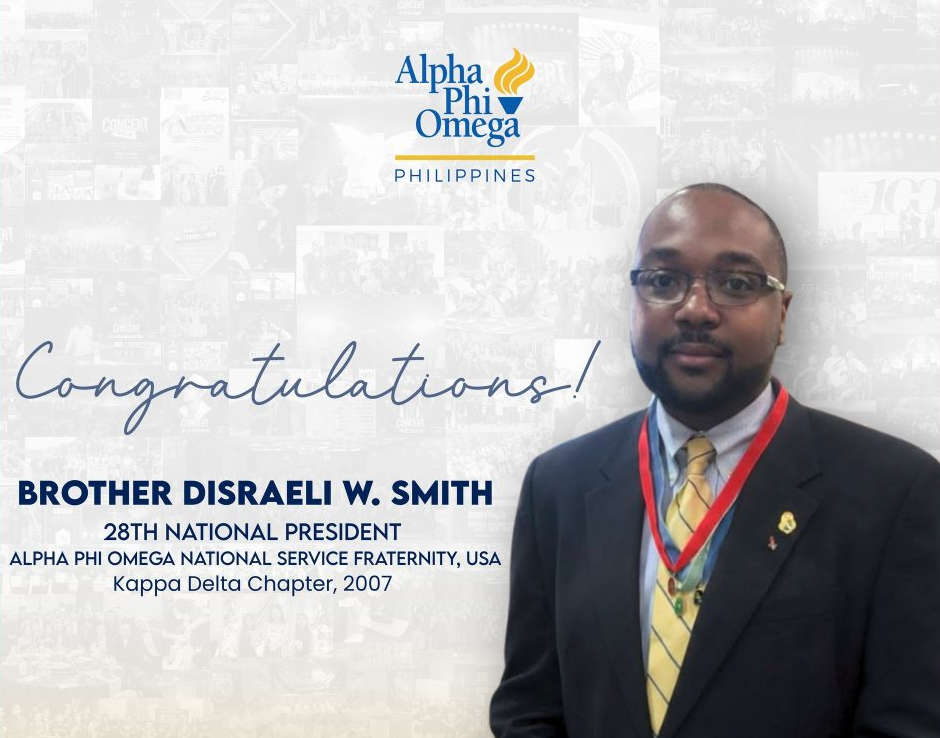 Congratulations Brother Disraeli W. Smith